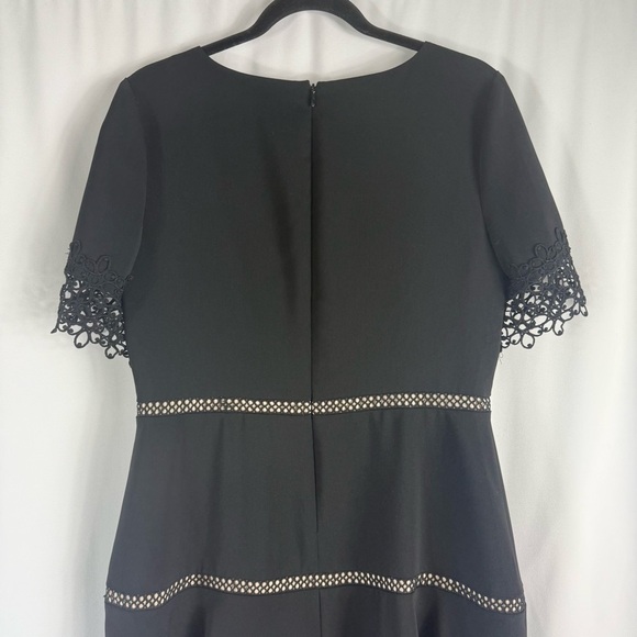 Shani  Lace-Trim Crepe Fit & Flare Dress size:USA 10 - Picture 14 of 17